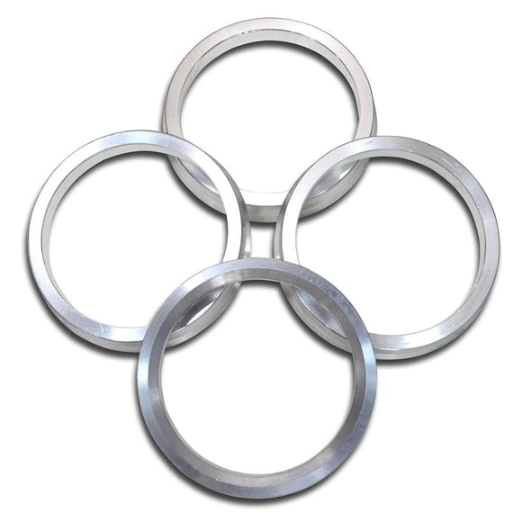 Anillos centradores de cubo GoldenSunny 66.6 a 57.1 mm Aluminio (paquete de 4)