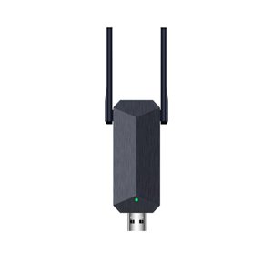 Magideal - Adaptador De Red Inalámbrica Adaptador Wifi Usb Antena De Alta Ganancia 5G / 2.4G Ax1800 Soporte Para Win10 / 11 Adaptador Wifi Inalámbrico Usb 3.0 Negro