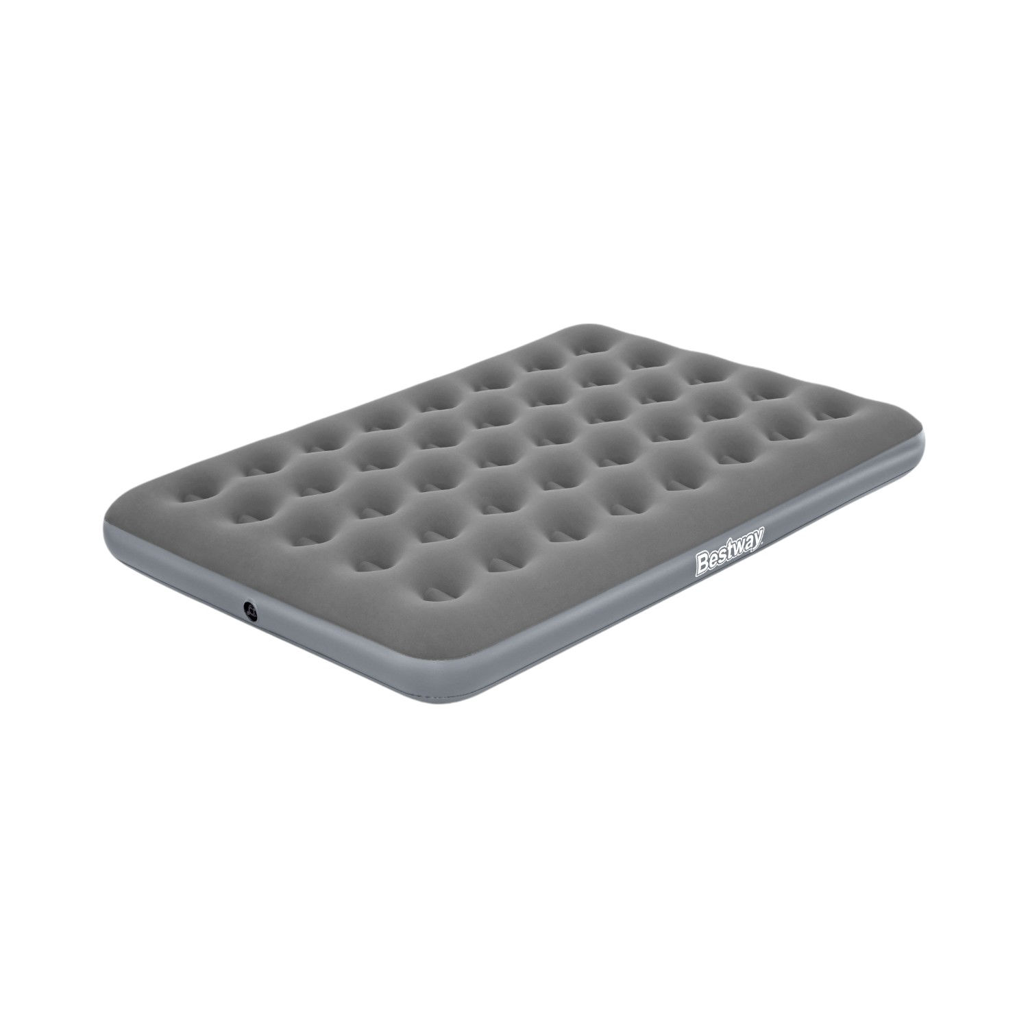 Bestway - Colchón Inflable 2 Plazas Deluxe Gris