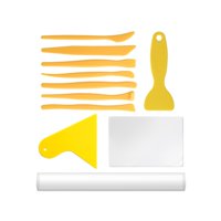 Magideal - Herramientas De Corte De Arcilla Polimérica Hoja De Acrílico De Rodillo De Arcilla Acrílica Con Afeitado, Rodillo Hecho A Mano Para Arcilla De Cerámic 11 Piezas