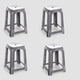 thumbnail image 3 of Pack X 4 Banco Confort Gris Rey Plast, 3 of 3