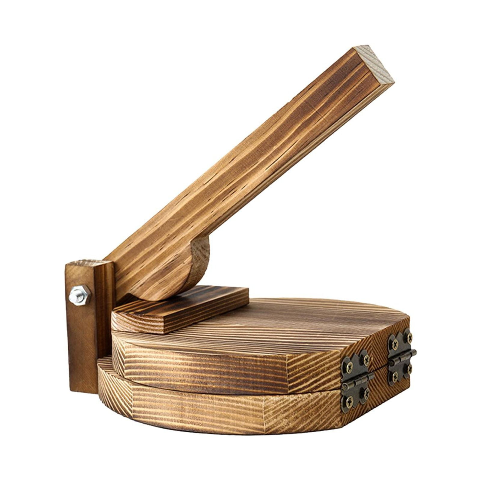 Bothyi - Prensa De Tortilla De Madera, Herramienta Manual De Prensa De Bola De Masa Para Picnic, Horneado, Redondo Para El Hogar