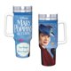 thumbnail image 4 of El Regreso de Mary Poppins Vaso aislado de acero inoxidable con asa, diseño temático, regalo para familia, amigos y fans; incluye pajita y encaja en el portavasos estándar, 40 oz, 4 of 6