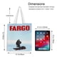 thumbnail image 5 of Fargo Bolso de tela con estampado de lienzo para mujer, bolsa de compras reutilizable y estética, con cremallera interior, regalo para mujer,40*40cm., 5 of 6