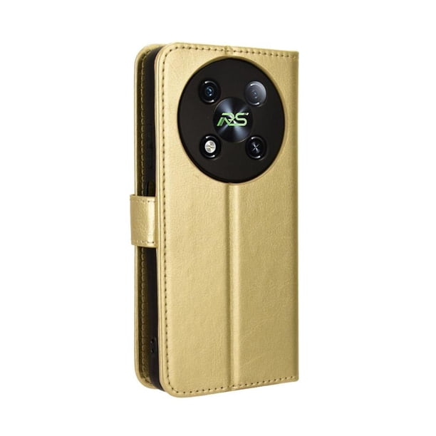 Funda tipo libro para itel RS4, cartera todo‑en‑uno, funda multifuncional con tarjetero y correa de muñeca desmontable