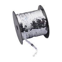 Bothyi - Tiras De Tela Planas Para Manualidades, 6 Mm De Ancho, Para Coser, Accesorios De Vestuario, Color Plateado