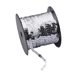 Bothyi - Tiras De Tela Planas Para Manualidades, 6 Mm De Ancho, Para Coser, Accesorios De Vestuario, Color Plateado