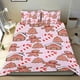 thumbnail image 1 of Hombre de Pan de Jengibre Conjunto de sábanas temático, trío de piezas, cómodo y amigable con la piel, diseño único, regalo de decoración para el hogar para familiares, amigos y fans,140cm *210cm, 1 of 6