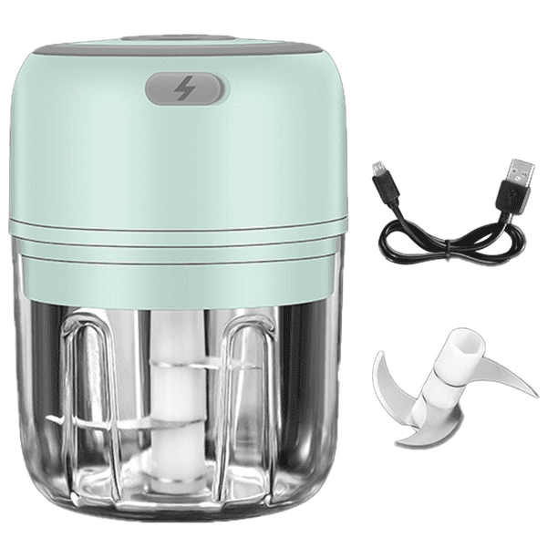 Mini picadora eléctrica de alimentos, procesadora de ajo eléctrica, mini licuadora de alimentos para bebés, batidora de alimentos inalámbrica, portátil, impermeable, con carga USB.