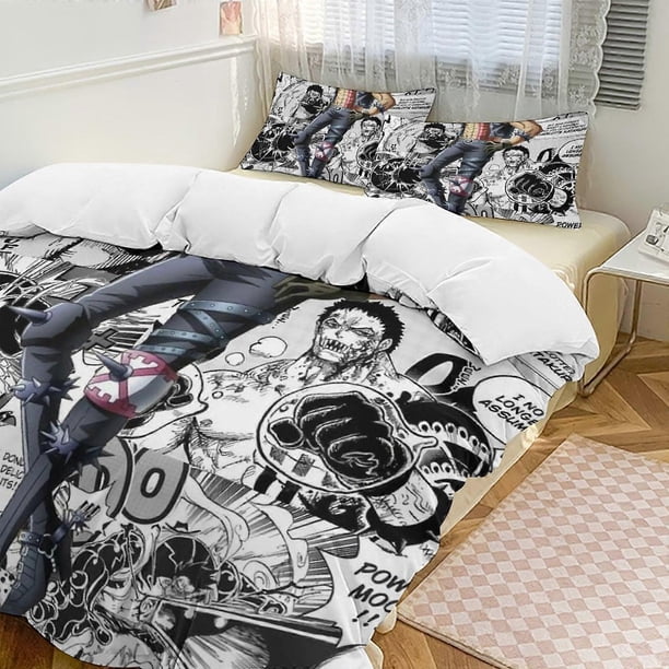 Funda nórdica Charlotte Takuri, divertida, de dibujos animados de anime, ligera, de 3 piezas, con fundas.
