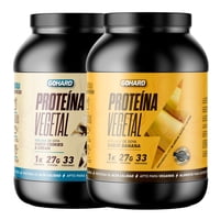Gohard - Pack Proteinas Vegetales 2Kg Total 66Sv Platano - Cookies And Cream