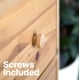 thumbnail image 5 of Perillas de madera para gabinete CUT & PACK 40 mm, paquete de 6, color arena, 5 of 9