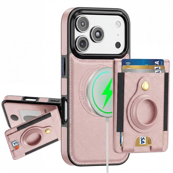 Funda DREAMME para iPhone 17 Pro tipo billetera con MagSafe y bloqueo RFID