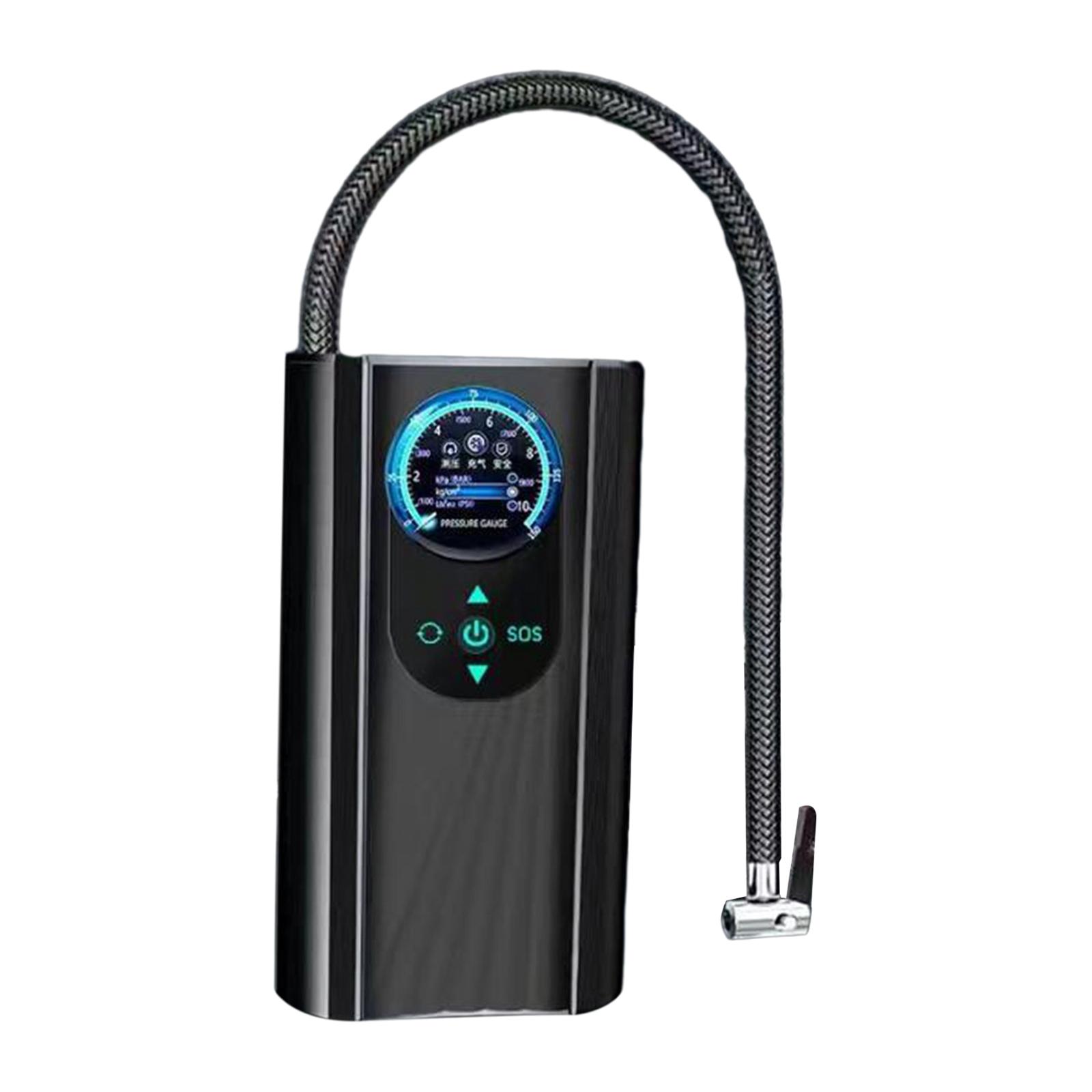 Magideal - Compresor De Aire Portátil, Bomba De Aire Con Pantalla , Bomba De Neumáticos Eléctrica Compacta, Inflador De Neumáticos Para Coche, Motocicleta, Su