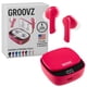 thumbnail image 1 of Audífonos True Wireless Groovz con estuche de carga color magenta, 1 of 9