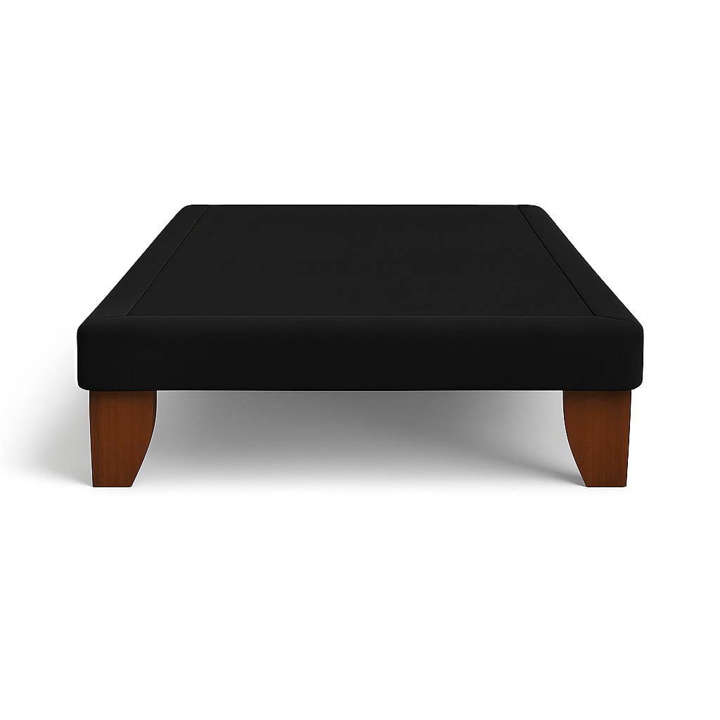 Ethan Desing - Base Cama 1.5 Plazas 105x190 Negra En Lino