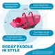 thumbnail image 4 of Chaleco salvavidas para perros Outward Hound Granby Splash rosa, talla M, 4 of 7