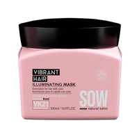 Sow - Vibrant Hair - Máscara Iluminadora Para El Cuidado Del Cabello Con Color Y Mechas 500Ml