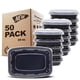 thumbnail image 1 of Recipientes para preparación de comidas Freshware, 1 compartimento, 50 unidades, 700 ml, 1 of 5