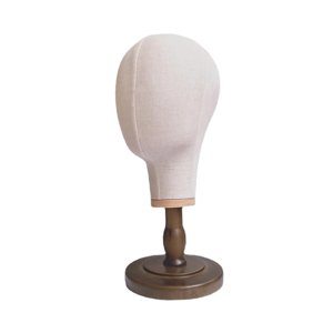 Ioensy - Modelo De Cabeza De Maniquí, Soporte Multiusos Para Sombrero, Exhibición Para Peluca, Joyería, Auriculares, Base Marrón