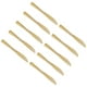 thumbnail image 2 of Vajilla Robusta Para Postres Tienda Fiestas Bodas 10x Cubiertos Dorados, 2 of 5