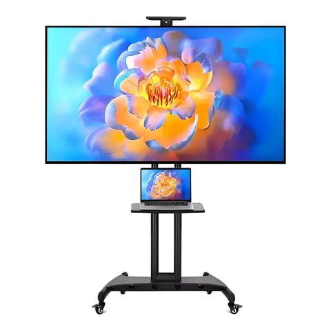 Genérico - Soporte Tv Con Ruedas Portátil Ajustable De Piso 35 A 75