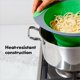 thumbnail image 5 of Colador plegable OXO 3,5 L de silicona resistente al calor, color verde, 5 of 6