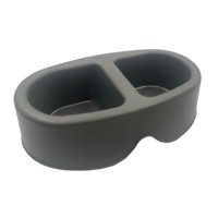 Cool Pets - Comedero Bebedero Para Mascota Doble 100Ml Negro Negro Tamaño Único