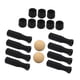 thumbnail image 5 of Asas Para Mesa De Futbolín, Fáciles De Instalar, Negras, Antideslizantes, Octogonales, Con 2 Bolas, 5 of 5