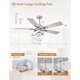 thumbnail image 1 of Ventilador Techo Curve Curio 52 Pulgadas LED Control Remoto, 1 of 3