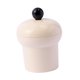 thumbnail image 2 of Tarro De Caramelos Con Tapa De 0,5 L, Ligero, Decorativo, Para Galletas, Para Bufé, Bodas, Fiestas, Color Blanco Lechoso Y Negro, 2 of 5