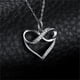 thumbnail image 2 of Collar Infinito Corazón Plata Fina 925, 2 of 3