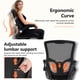 thumbnail image 5 of Silla de dibujo BestOffice ajustable en altura, malla negra, 5 of 7