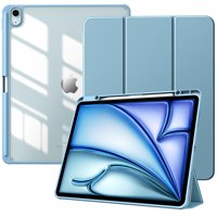 Funda Timovo Para Ipad Air De 13 Pulgadas Con Soporte Para Lápices, Color Azul Brumoso