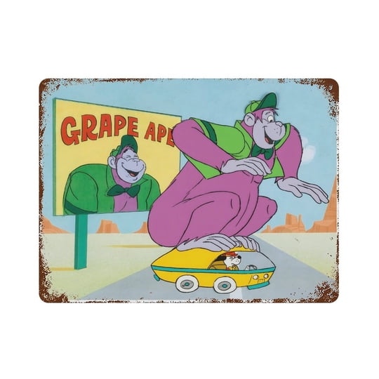 Cartel Metálico Decorativo Desmarcar El Gran Show De La Uva 20x30cm