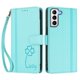 thumbnail image 3 of Funda Cartera Trébol para Samsung Galaxy S21 con Ranuras Tarjetas y Carga Inalámbrica Verde menta, 3 of 6