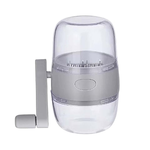 Magideal - Molinillo De Especias, Picador De Nueces, Multifunción, Manivela Manual Extraíble, Mini Molinillo De Especias, Molino De Frutos Secos Para Nueces, Gra Gris