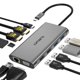 thumbnail image 1 of Estación de acoplamiento USB C Omars 11 en 1 con doble monitor 4K, 1 of 9