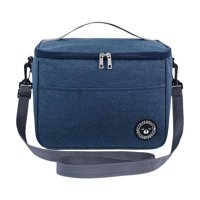 Ioensy - Bolsa Térmica Térmica Tela Oxford Gran Capacidad Para Trabajo Exterior Azul Oscuro