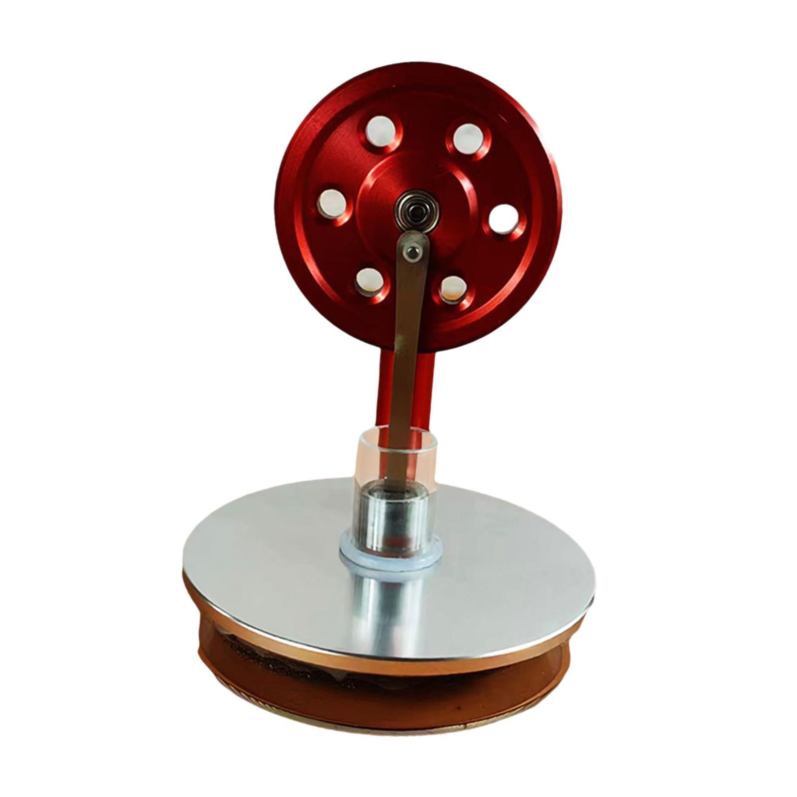 Magideal - Modelo De Motor De Baja Temperatura, Modelo Educativo De Calor De , Herramienta De Enseñanza En El Aula, Motor Stirling, Generador De Motor, Mode Rojo