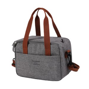 Magideal - Bolsa Térmica Aislante Para Almuerzo, Bolso De Mano, Ligero, Portador De Alimentos, Bolsa De Entrega De Alimentos, Bolsa Térmica Para Alimentos Fríos Gris