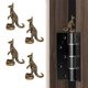 thumbnail image 1 of Juego de adornos para bisagra de puerta WLHYHH, diseño de canguro, 4 piezas, bronce, decoración para, 1 of 7