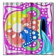thumbnail image 1 of Cortina de ducha con diseño de tótem del zodíaco de las artes, juego de cortina de baño con ganchos, tamaño 36 x 72 pulgadas, 1 of 3