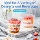 thumbnail image 2 of Vasos de postre Alterf 255 ml, paquete de 100 con tapas, 2 of 7