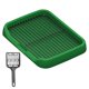 thumbnail image 4 of Inodoro Para Perros Que Mantiene Las Patas Y Los Pisos Limpios, Rejillas De Malla Extraíbles, Bandeja Para Orinal Interior, Color Verde, 4 of 5