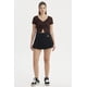 thumbnail image 4 of Polera Mujer Rib Abotonada Café Oscuro, 4 of 4