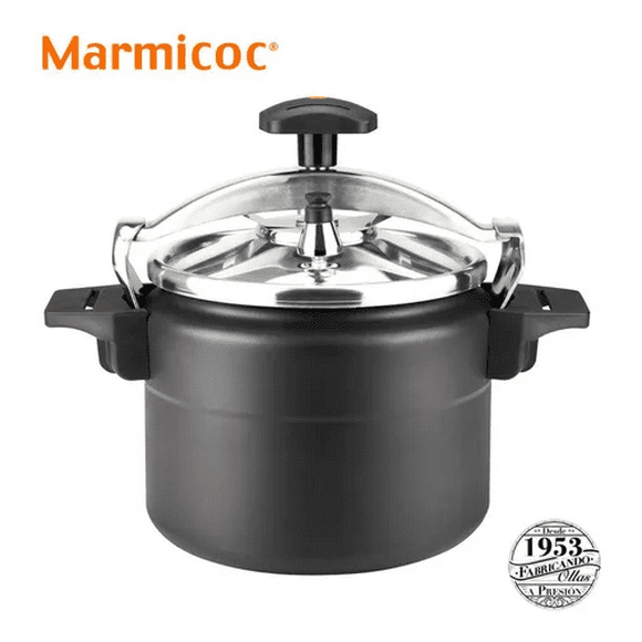 Olla A Presión Marmicoc Alumax Black Cocción Rápida - 10 L Color Negro