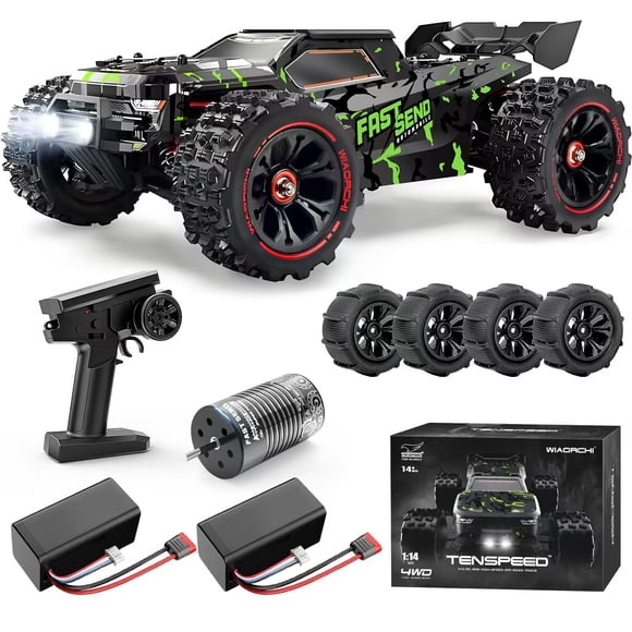 Camión RC Wiaorchi 1/14 Sin Escobillas 80 km/h Batería 3S Impermeable