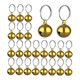 thumbnail image 1 of 24pcs DIY Bells Beads Jingle Bells Decoración Para Mascotas De Navidad Golden, 1 of 5