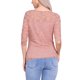 thumbnail image 3 of INSPIRE CHIC Blusa de Encaje Floral para Mujer con Manga 3/4 y Cuello Redondo S Rosa, 3 of 6
